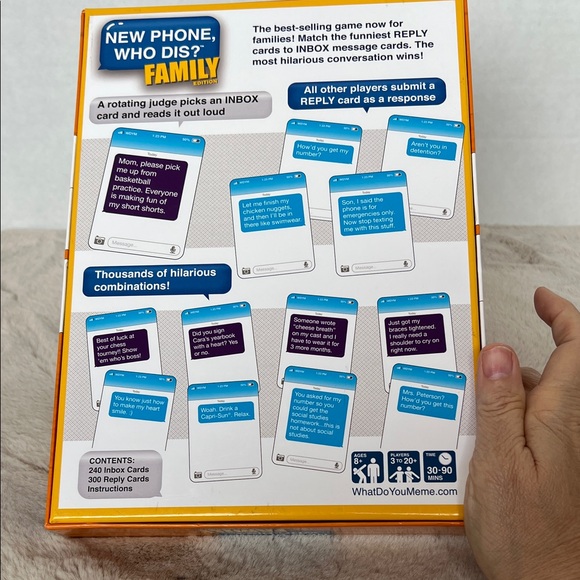 New Phone, Who Dis? Family Edition Card Game - Picture 2 of 3